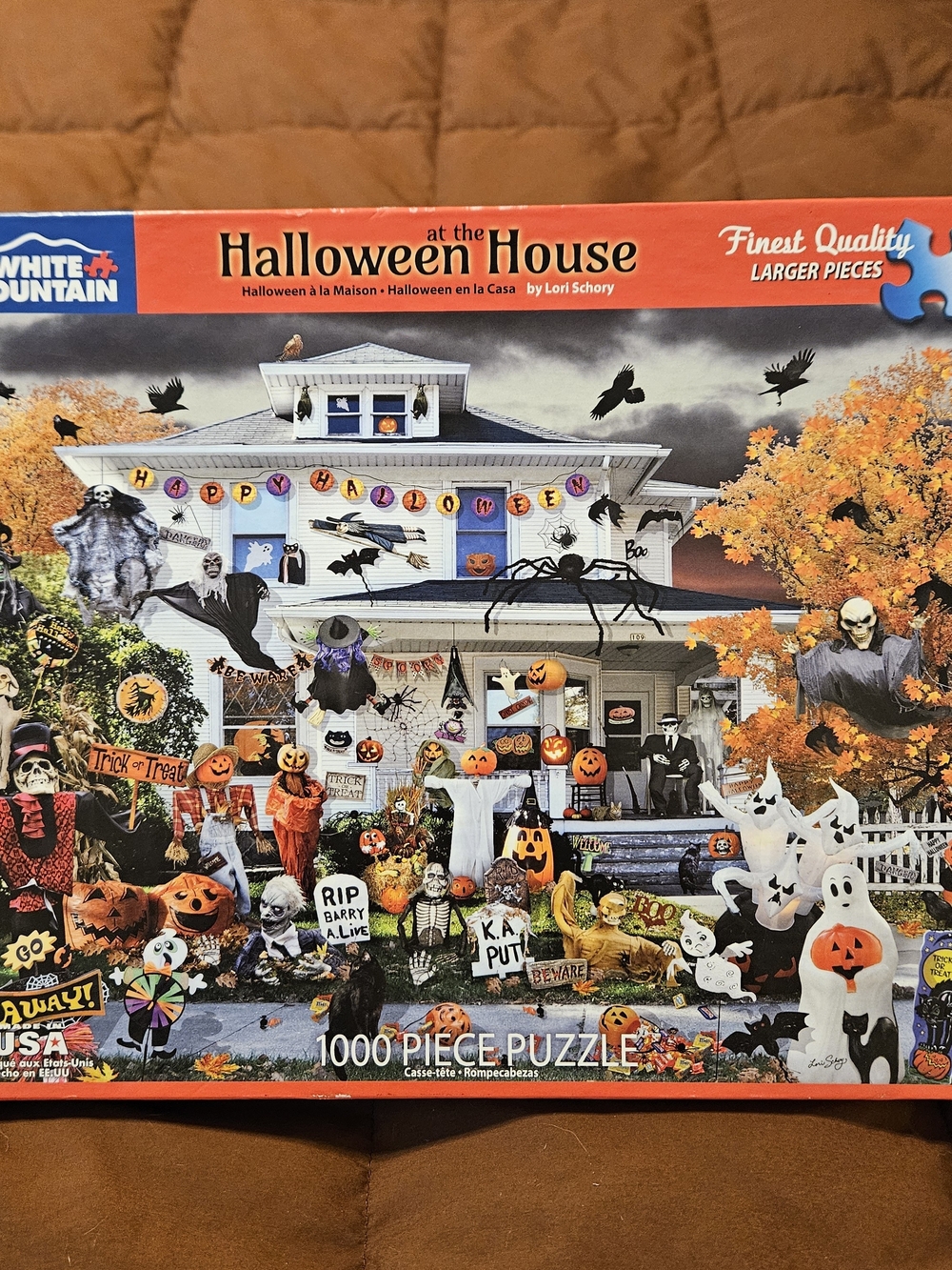 🎃Halloween House 1000-Piece Puzzle by White Mountain Art by Lori Schory👻